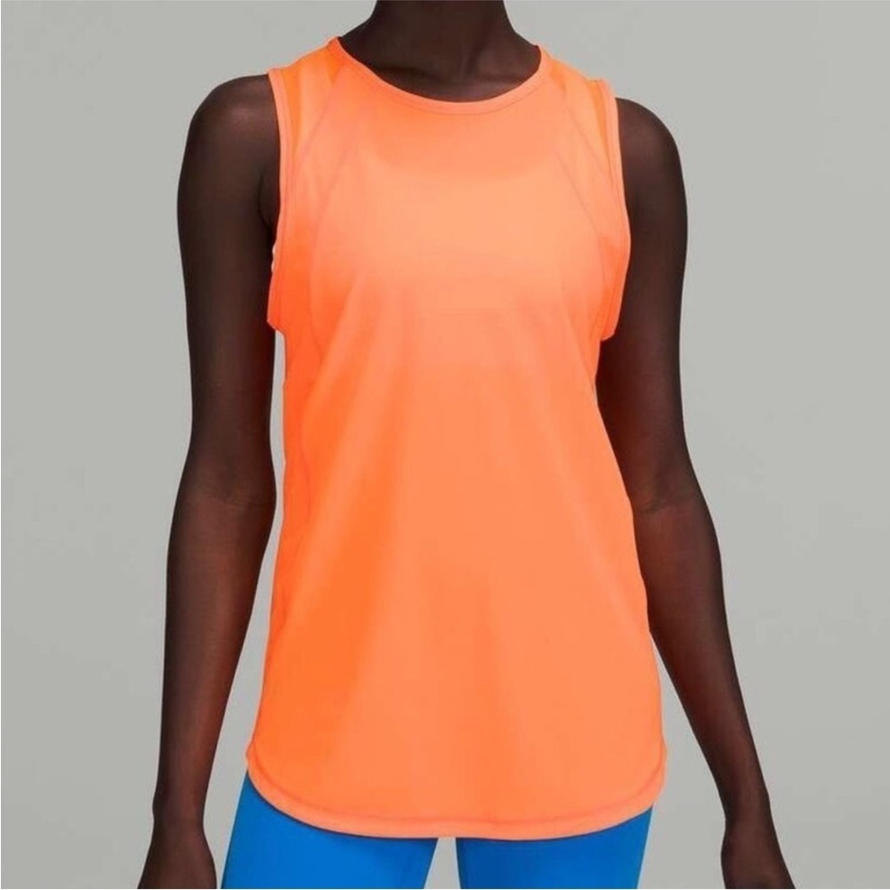Lululemon Ebb to Street Tank in Highlight Orange Size 4